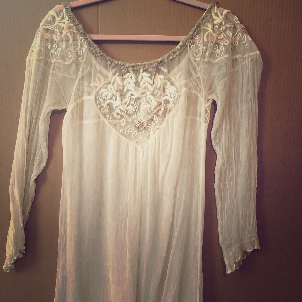 Free People sheer dress tunic